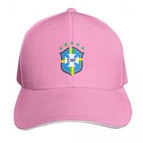 Brazilian football federation logo Baseball Cap Vintage Retro Embroidered Lightweight Packable Gift for Him Her pink