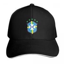 Brazilian football federation logo Baseball Cap Vintage Retro Embroidered Lightweight Packable Gift for Him Her black