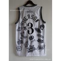 Allen Iverson 76ers 3 Basketball Jersey Mens Sports Training Uniform M