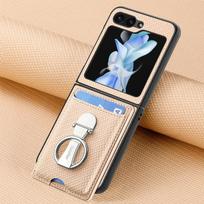 Ring Card Holder Wallet Flip Phone Case for Samsung Galaxy Z Flip 7 6 5 4 3 Flip7 Flip6 Flip5 Flip4 5G PU Leather Cover For Galaxy Z Flip 5