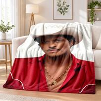 Bruno Mars Flannel Throw Blanket Soft Warm Cozy For Sofa Bed Indoor Home Bedroom Use 150cmx180cm
