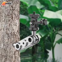 Trail Cameras Mounting Bracket with 1/4  Threaded Insert 360°Rotating Adjustable Holder for Outdoor Hunting Gear Accessory Hunting & Fishing