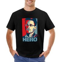Edward Snowden HERO Graphic T-Shirt XL black