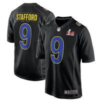 Los Angeles Rams 9 Stafford Football Jersey Men Black Championship Edition In Stock