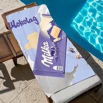 Funny M-milka Towel Large Quick-Drying Microfiber soft Beach Towel for Travel Fitness Sauna Bathing Camping 80x160CM
