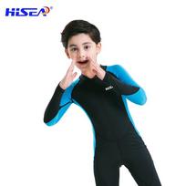 Kids Full Body UV Protection Rash Guard Wetsuit Snorkeling Swimming Diving Quick Dry Long Sleeve Unisex Size 6 115-128cm black