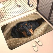 Mini Dachshund Dog Door Mat Decor Animal Pattern Print Rug Living Room Bedroom Entrance Doormat Kitchen Front Non-slip Carpet 43X120CM