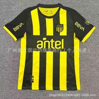 Penarol 2026-2027 Namų Išvykos Futbolo Marškinėliai Trumpomis Rankovėmis Fanų Versija Dryžuoti Futbolo Marškinėliai Vyrams Suaugusiems Small black