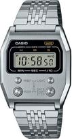 Casio Vintage skaitmeninis sidabrinio plieno laikrodis A1100D-1EF, Apyrankė, Sidabrinis, A1100D-1EF. gray