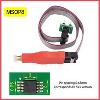 TSSOP8/MSOP8 Chip Spring 0.65MM Pin Burner Read/Write Test Probe Car Instrumentation Program Download Cable Programmer