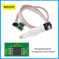 TSSOP8/MSOP8 Chip Spring 0.65MM Pin Burner Read/Write Test Probe Car Instrumentation Program Download Cable Programmer