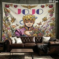 Jojos Bizarre Adventure Wall Tapestry Aesthetic Wall Hanging Printed Fabric Blanket Decorative Tapestries For Bedroom Living Room Home Decor 130cm x 150cm