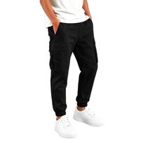 Boys' Cargo Jogger Pants with Multi Pockets Color Casual Pants for Everyday Wear 170 black