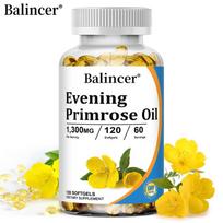 Balincer Evening Primrose Oil Softgels 1300mg With GLA, Support Women’s Health, 120 Softgels