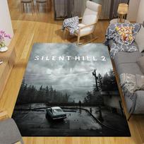 1Pc Silent Hill Mystery Rug, Office Carpet Indoor Outdoor Doormat, Non-Slip Soft, Living Room, Christmas Halloween Gift. M928743 100cmx120cm