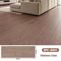 Self-Adhesive Wood Grain Vinyl Flooring Tiles 1.2mm Thick Waterproof Wear-Resistant Peel and Stick for Living Room Bedroom Kitchen Office Hotel 15*45cm*5pcs