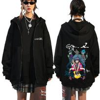 Rock Grupė Gorillaz Demon Days Akys Grafinis Užtrauktuku Užsegamas Džemperis Vyrams Hip Hop Mada Didelio Dydžio Užtrauktuku Užsegama Striukė Unisex Užtrauktuku Užsegamas Džemperis M