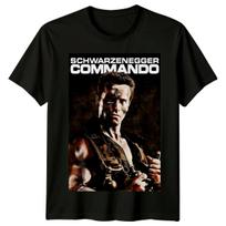 Komandas (1985 m) Filmo plakato įkvėpti marškinėliai Retro 80-ųjų marškinėliai Unisex 100 black