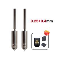 Hardened Steel Nozzle For Anycubic Kobra S1 Max 3D Printer 0.25/0.4/0.6/0.8mm Replacement Kit With Nozzle Wiper Silicone Sleeve