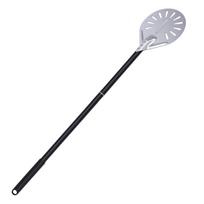 6 Inch Pizza Turning Peel Restaurant Grade Anti Stick Lightweight Aluminum Perforated Pizza Turner with Long Handle for L
