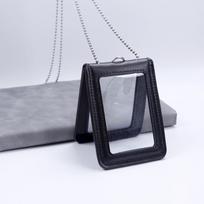 Ženkliuko klipas Odinis kortelės dėklas Su kaklo dirželiu Odinis ženkliuko laikiklis Ženkliuko priedai Style 10