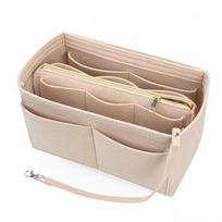 Cosmetic Organizer Storage Pouch Felt Multi-Pocket Handbag Storage Bag Handbag Insert  Bag Insert M