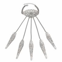 Exaggerated Hand Harness Creative Hand Jewelry Punk Finger Ring Bracelet  Belly Dance sidabras