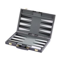 Compacts Rolls Up PU Leather Backgammon Game Mat Backgammon Board And Chesses Set Waterproof For Beach Park And Home Use