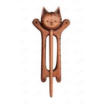Puppy Animal Sweater Brooch Bear Cat Panda Pin Exquisite Wooden Brooch  Clothing Accessory Style 4 brown