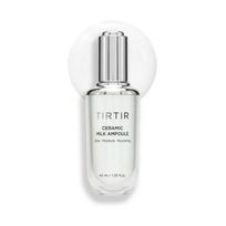 TIRTIR Ceramic Milk Ampoule 40ml Niacinamide Rice Bran Oil Squalane Ceramide Collagen Hydrating Glow Serum white