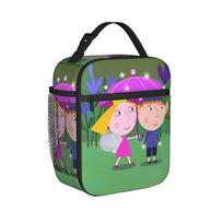 Ben And Holly's Little Kingdom Magic Realm Insulated Lunch Bags Leakproof  Reusable Cooler Bag Tote Lunch Box Food Storage Bags One Size