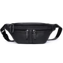 Large Capacity Leather Fanny Pack Crossbody Chest Bag Saddle Bag Armpit Bag Single Shoulder Bag Waterproof Waist Bag juoda
