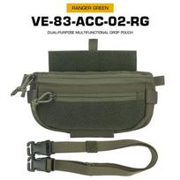 Tactical Drop Pouch Hanger Pouch Compact Abdominal Dangler Pack Quick Release Shoulder Bag Vest Plate Carrier Airsoft Gear