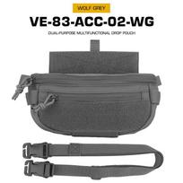 Tactical Drop Pouch Hanger Pouch Compact Abdominal Dangler Pack Quick Release Shoulder Bag Vest Plate Carrier Airsoft Gear