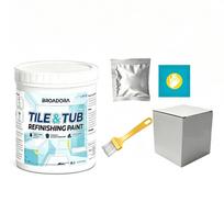 Tile Tub Refinishing Paint Kit Waterproof Quick Dry Water Based Bathtubs Paint Tub Tile Paint for Bathroom Porcelain Sink