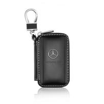 Odinis automobilio raktų dėklas Apsauga Automobilio raktų krepšys Raktų pakabuko dangtelis Mercedes Benz Naujai B/C/E klasei A klasei C200L GLC GLK Naujai CLA GLA black