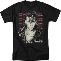 Retro Johnny Depp Cry-Baby Shirt Short Sleeve Men Black Unisex S-2345XL 2C712 110 gray