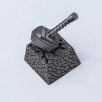 Keycaps 2In1 Resin Thor Hammer For Mechanical Classic Retro Transparent Key Cap Suit Esc Button Personalized Keycaps
