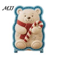 Easy Pocket Pie Maker Christmas Mini Mold for Hand Pies, Holiday Gingerbread Man House Santa Claus Press Set Baking Tools Pastry Dough Cookies,
