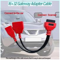 For Nissan/Renault/Dacia Gateway Cable Adding Key No Need Password Security Gateway Adapter Nissan 16+32 Sylphy OBD2 16pin gray