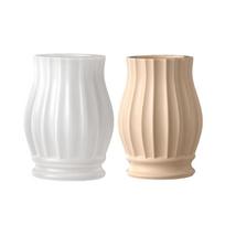 Silicone Vase Mold Roman Theme Reusable Crafting Moulds Suitable for Resin Art Home Decoration and Present Making 1 white