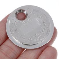 1 Pcs Coin- Type 0.6-2.4mm Spark Plug Gap Gauge Measurement Tool Range Spark Plug Gage Caliber Measuring Tool