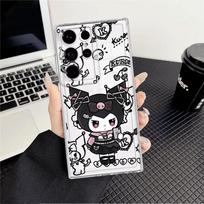 Animacinis Kuromi telefono dėklas, skirtas Samsung Galaxy S26 S22 FE S21 S24 Note 20 Ultra 10 S23 Ultra S25 Edge S20 Plus Galaxy S26 Ultra
