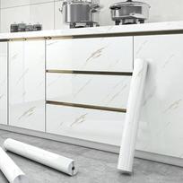 Lipni PVC spintelės plėvelė Vandeniui atspari virtuvės spintelės danga Nuimama nulupama ir priklijuojama Apsauginė danga spintelės durelių renovacijai 60cm-3M