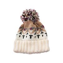 Popular Pompoms Beanies Hat Knitted Hat Thick and Warmth Comfortable for Cold Weather Winter Accessory Women Headwear gray