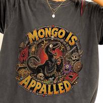 Dungeon Crawler Carl Comfort Colors Shirt, Mongo Is Appalled Graphic Tee, LitRPG Fan Shirt S brown