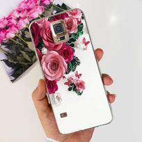 For Samsung Galaxy S5 Case i9600 Cover Fashion Dandelion Flower Transparent Soft Phone Cases For Samsung S5 Neo S 5 G900F Fundas Samsung S5 gray