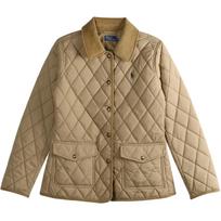 Polo Ralph Lauren diamond-quilted pocket jacket Women's 211965336-004 M brown
