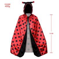 Halloween ladybug neutral cape, cosplay masquerade ladybug animal cape bee cape 70cm black