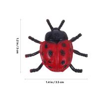 10Pcs Sturdy Environmental Friendly Mini Ladybugs for Fairy Garden DIY Decoration Micro Landscape House Party Plant Pot Ornament